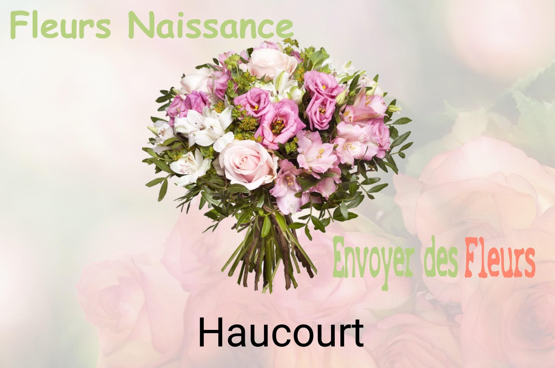 Bouquet de fleurs de naissance livré à Haucourt